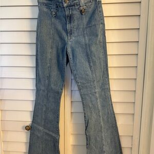 Veronica Beard Light Blue Flare Jeans
